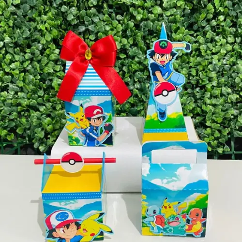 Kit Festa Pokémon - Papelaria Personalizada (20 Peças)