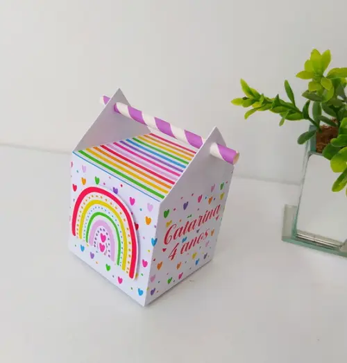 Kit Personalizados Arco Íris Colorido (20 Peças)