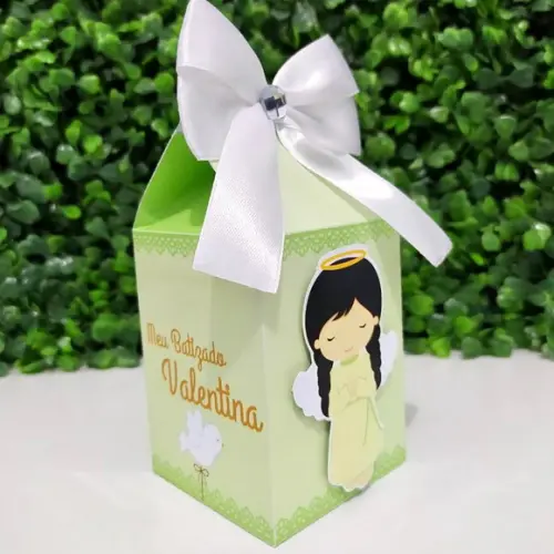 Kit Personalizados Batizado Menina Verde(20 Peças)