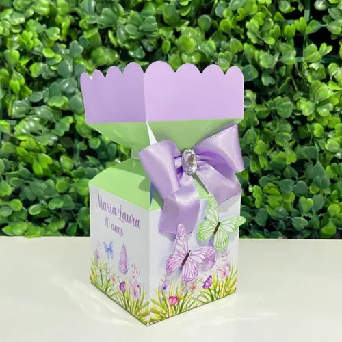 Kit Personalizados Borboletas Lilás ( 20 Peças)