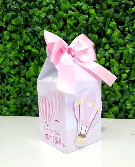 Kit Personalizados Chá de Bebê Balão Rosa (20 Peças)