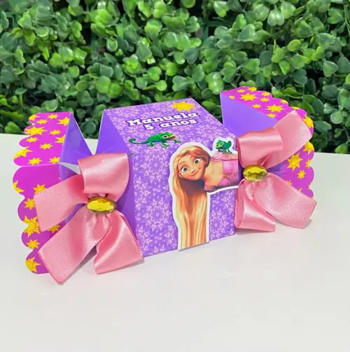 Kit Personalizados Enrolados Rapunzel (20 Peças)