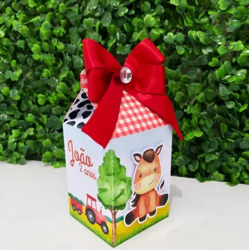 Kit Personalizados Fazendinha Vermelho - 25 Peças