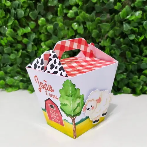 Kit Personalizados Fazendinha Vermelho - 25 Peças