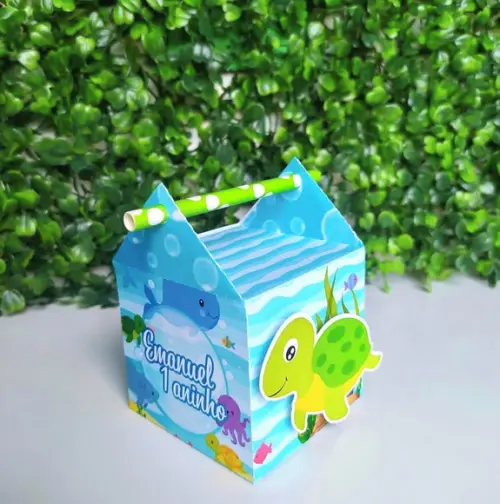 Kit Personalizados Fundo do Mar Menino (20 Peças)