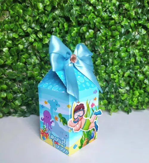 Kit Personalizados Fundo do Mar Menino (20 Peças)