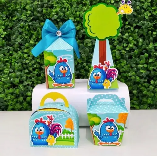 Kit Personalizados Galinha Pintadinha Menino (20 Peças)