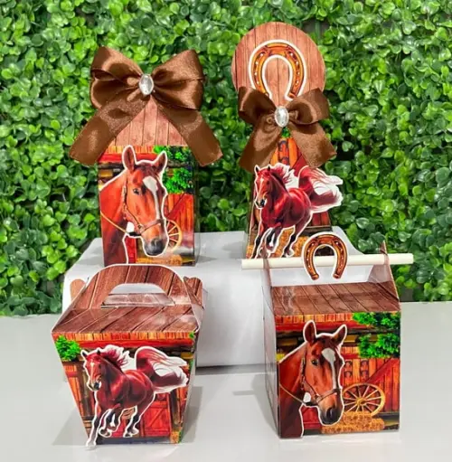 Kit Personalizados Haras Cavalos (60 Peças)