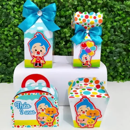Kit Personalizados Palhaço Herói- Plim Plim- azul (20 peças)