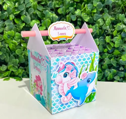 Kit Personalizados Papelaria Sereia (40 Peças)