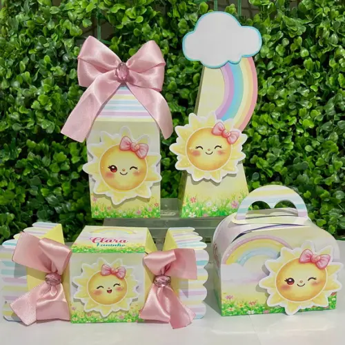 Kit Personalizados Raio de Sol Menina (60 Peças)