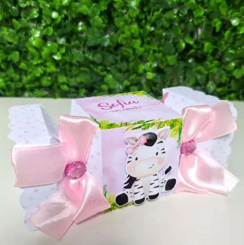 Kit Personalizados Safari Baby Menina(rosa) - 20 peças