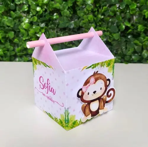 Kit Personalizados Safari Baby Menina(rosa) - 20 peças