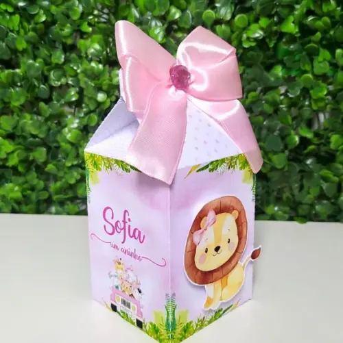 Kit Personalizados Safari Baby Menina(rosa) - 20 peças