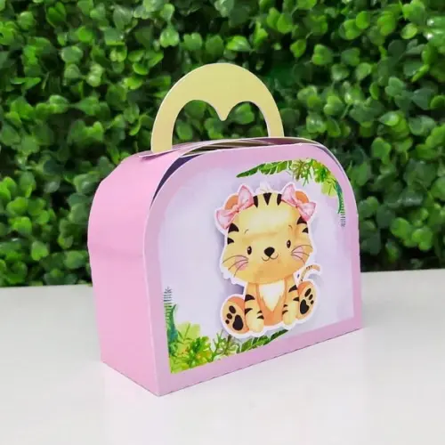Kit Personalizados Safari menina Rosa - 20 peças