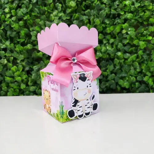Kit Personalizados Safari menina Rosa - 20 peças