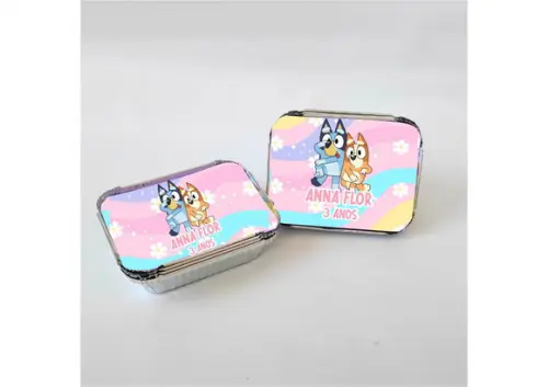 Marmitinha Personalizada Bluey Rosa (menina)
