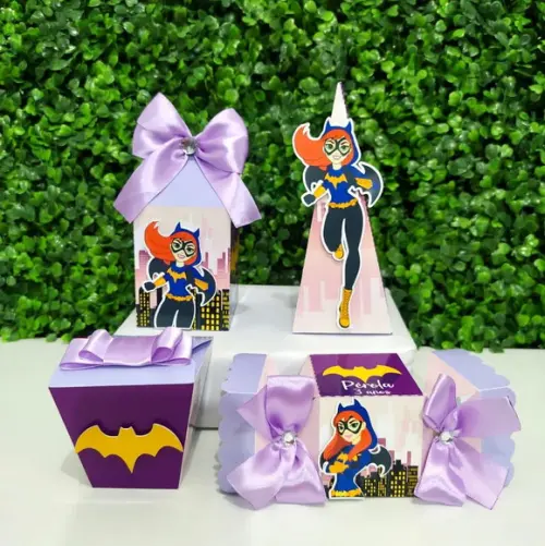 Personalizados Bat Girl - Super heroína (20 peças)