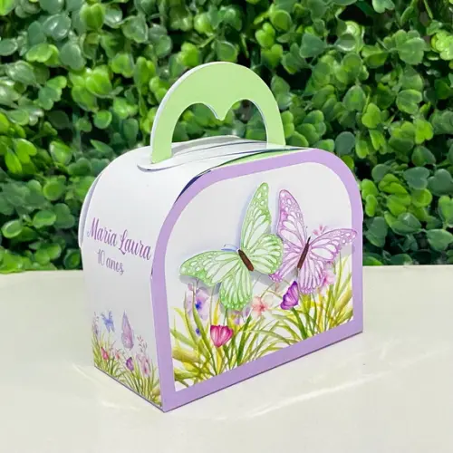 Personalizados Borboletas Lilás (kit 40 Peças)