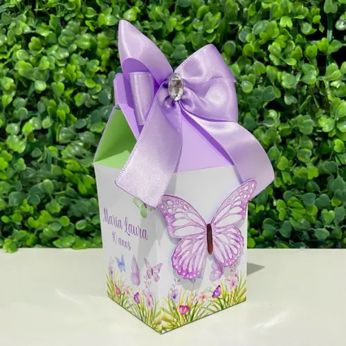 Personalizados Borboletas Lilás (kit 60 Peças)