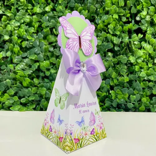 Personalizados Borboletas Lilás (kit 60 Peças)