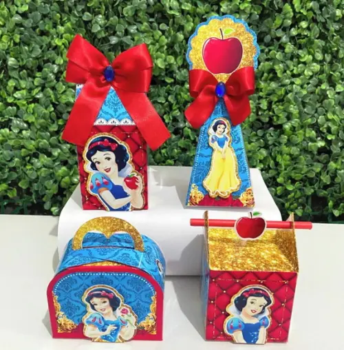 Personalizados Branca de Neve - Papelaria ( Kit 60 Peças)