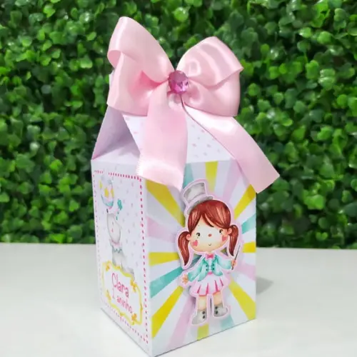 Personalizados Circo Rosa Aquarela ( Kit 20 Peças)