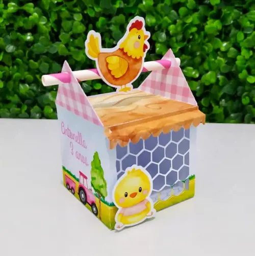Personalizados Fazendinha Menina Rosa (kit 20 Peças)