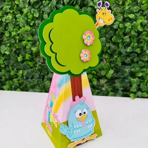 Personalizados Galinha Pintadinha Rosa Candy Color 40 Peças