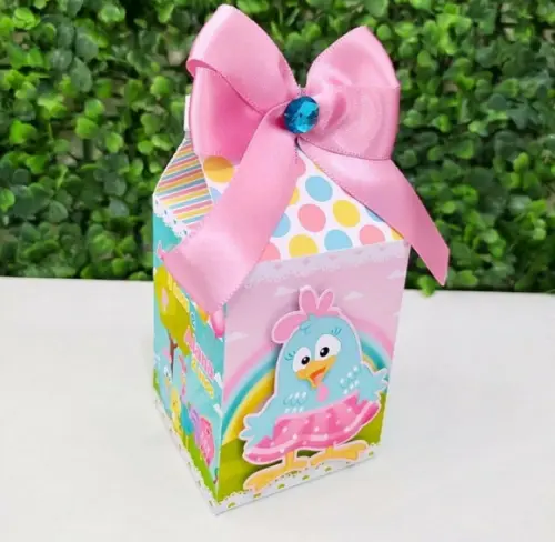 Personalizados Galinha Pintadinha Rosa Candy Color 40 Peças