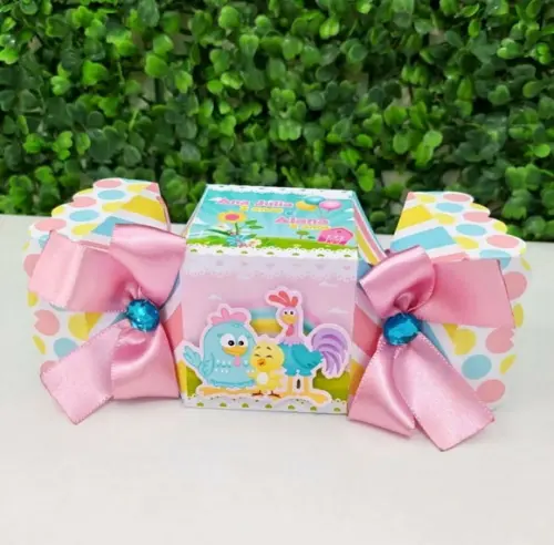 Personalizados Galinha Pintadinha Rosa Candy Color 40 Peças