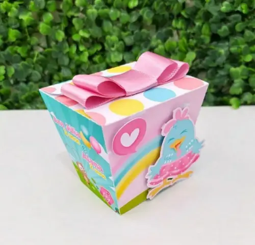 Personalizados Galinha Pintadinha Rosa Candy Color 40 Peças