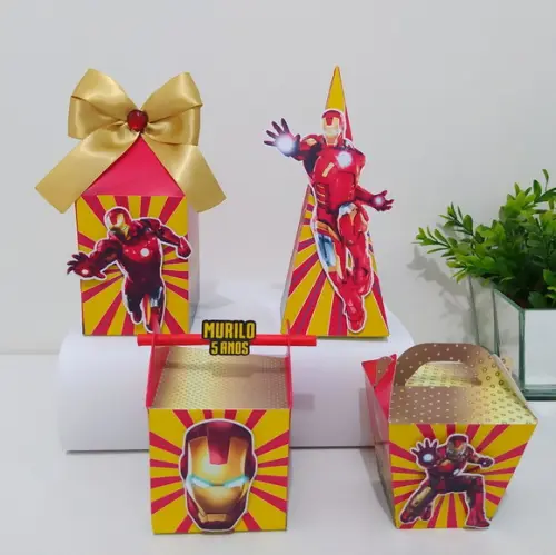 Personalizados Homem de Ferro (kit 40 Peças)