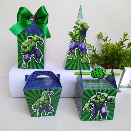 Personalizados Hulk (kit 60 Peças)