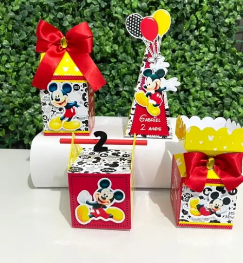 Personalizados Mickey - Papelaria ( Kit 40 Peças )