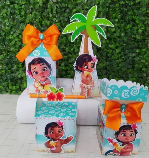 Personalizados Moana Baby / Kit 32 Peças