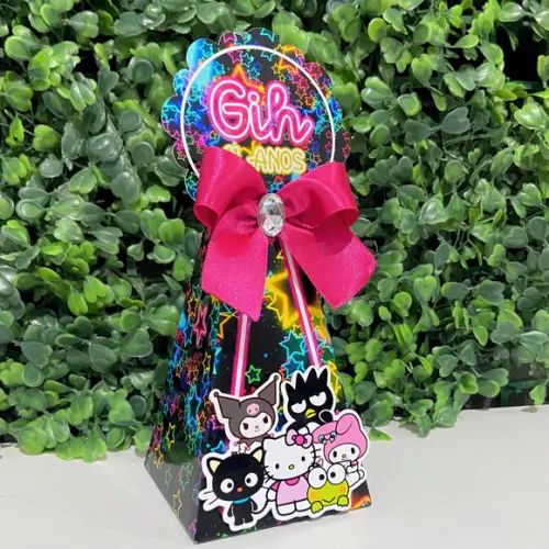 Personalizados Neon Hello Kitty (20 Peças)