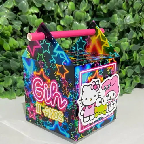 Personalizados Neon Hello Kitty (40 Peças)