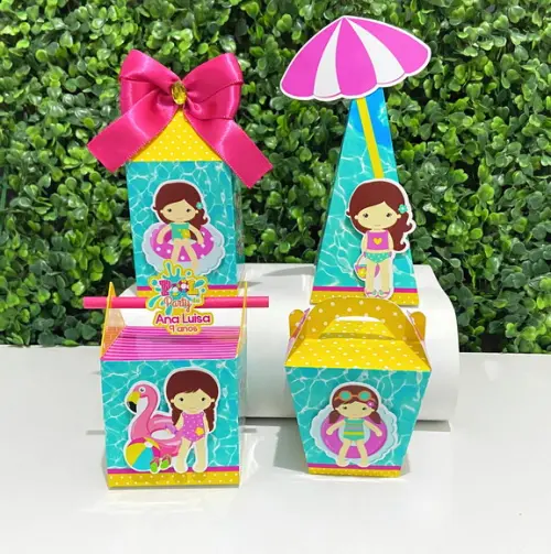 Personalizados Pool Party Menina (kit 40 Peças)