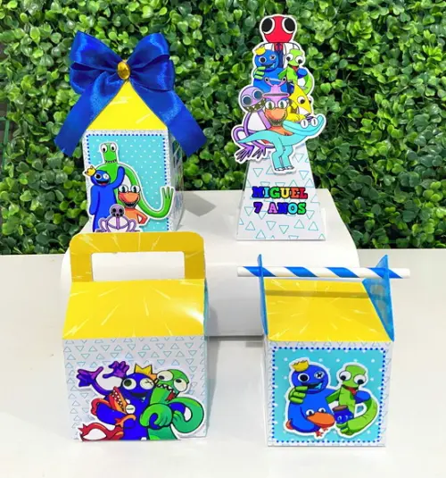 Personalizados Rainbow Friends ( Kit 24 Peças)