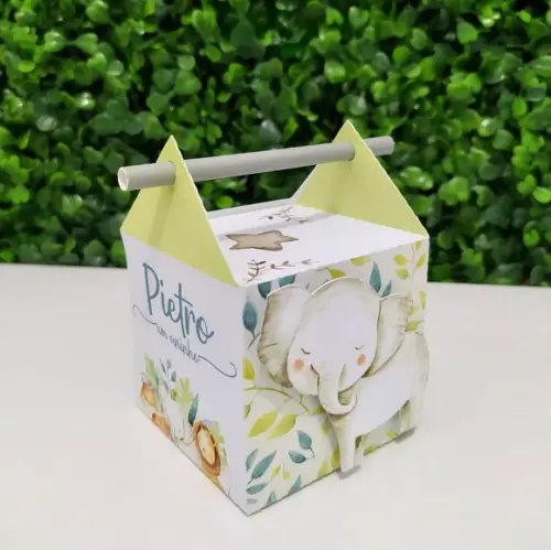Personalizados Safari Baby Aquarela (20 Peças)