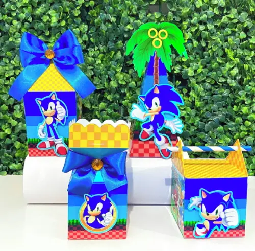Personalizados Sonic - Kit Festa 16 Peças