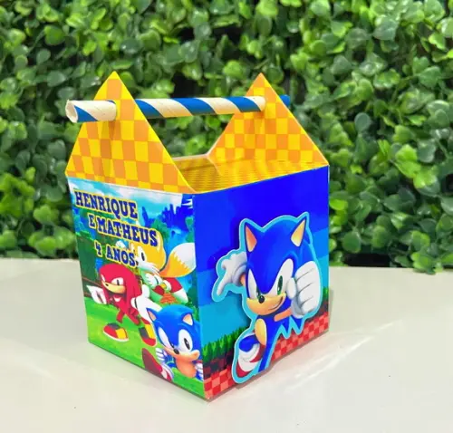 Personalizados Sonic (kit 24 Peças)