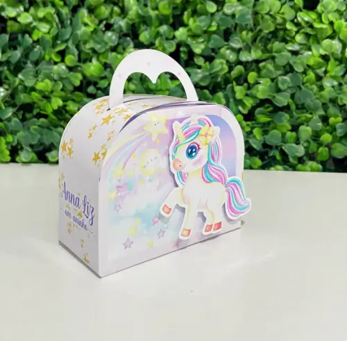 Personalizados Unicórnio Aquarela (kit Caixas 20 Peças)