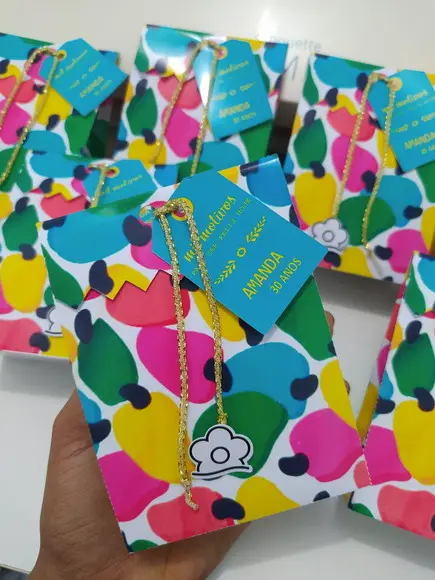 Sacolinha Personalizada Farm Rio Confete Caju