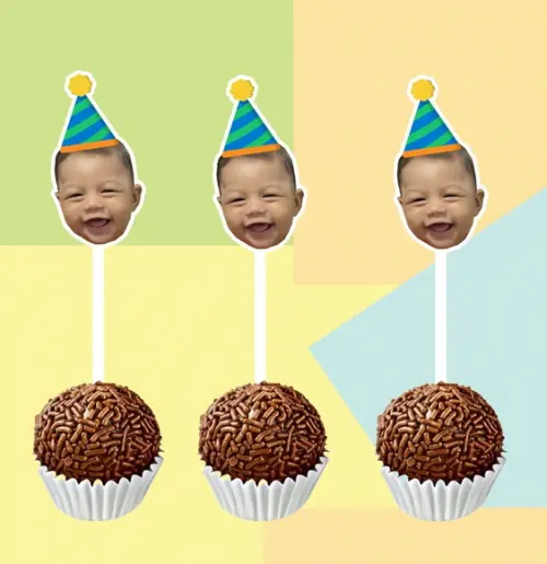 Topper para Docinho Rostinho