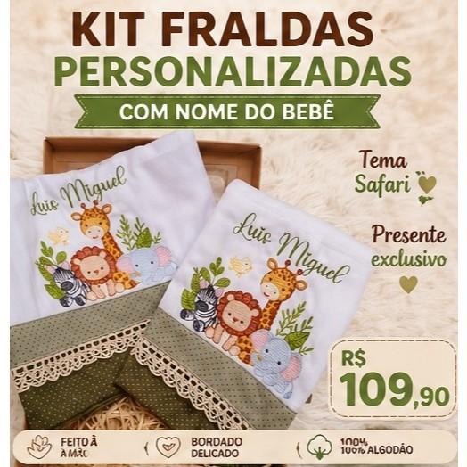 Kit fraldas personalizadas