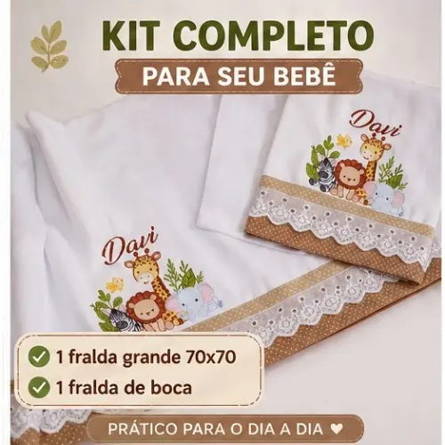 Kit fraldas personalizadas