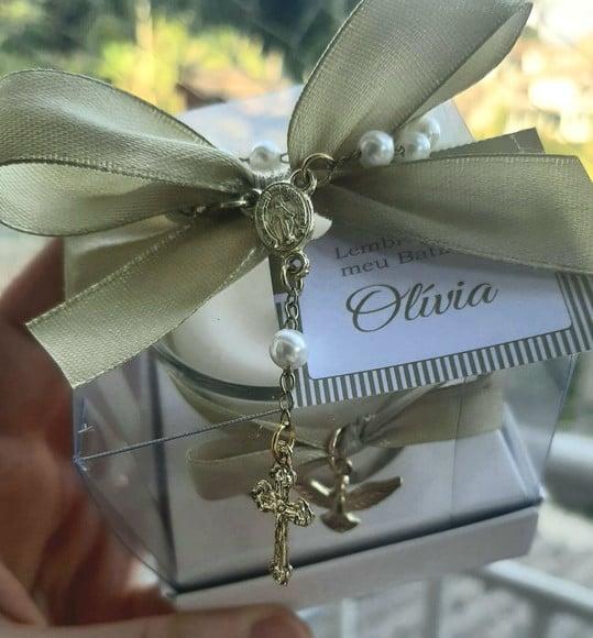 Vela Perfumada Lembrancinha de Batizado