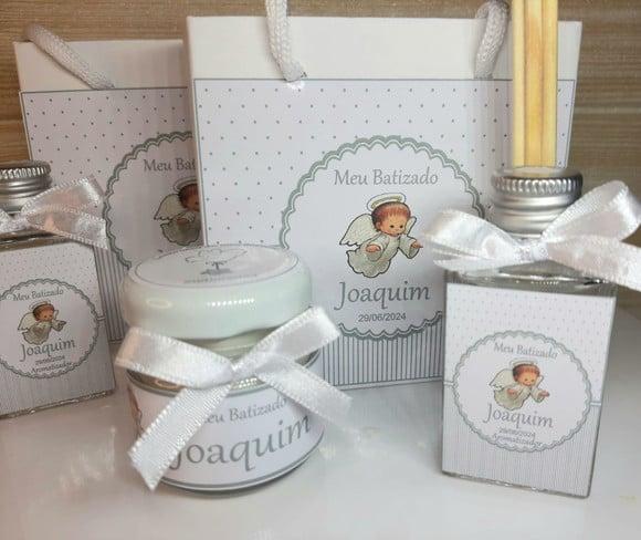 Lembrancinha Kit Vela + Aromatizador